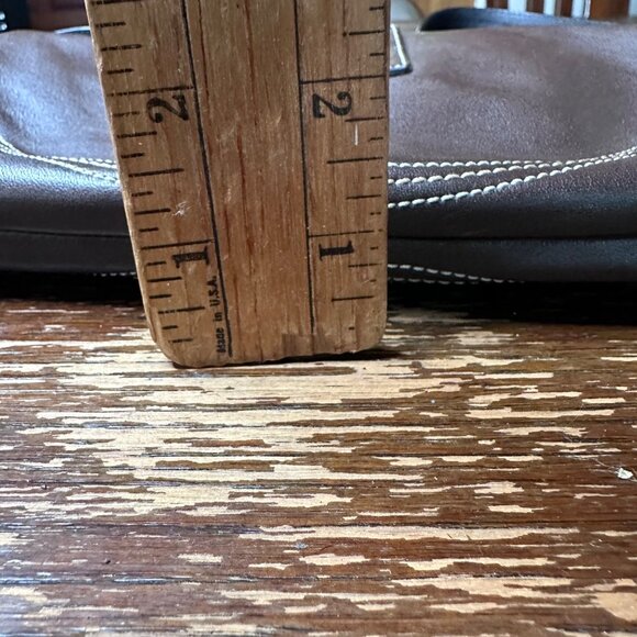 Vintage Coach Y2K Brown Leather Shoulder Bag With Dust Bag - Picture 6 of 15